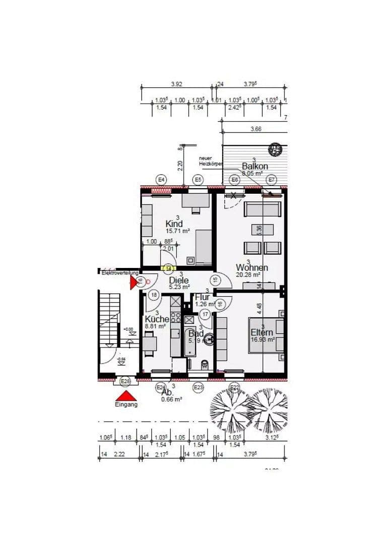 Prenájom bytu 3-izbový 78 m², Ittmecker Str. 36, Meschede, Severné Porýnie - Westfálsko Prenájom bytu 3-izbový 78 m², Ittmecker Str. 36, Meschede, Severné Porýnie - Westfálsko