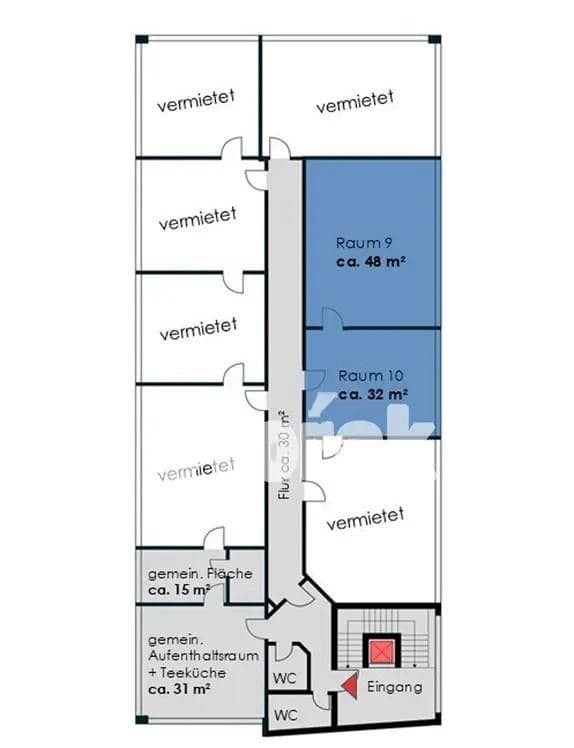 Prenájom kancelárie 28 m², Fellbach, Bádensko-Wurttembersko Prenájom kancelárie 28 m², Fellbach, Bádensko-Wurttembersko