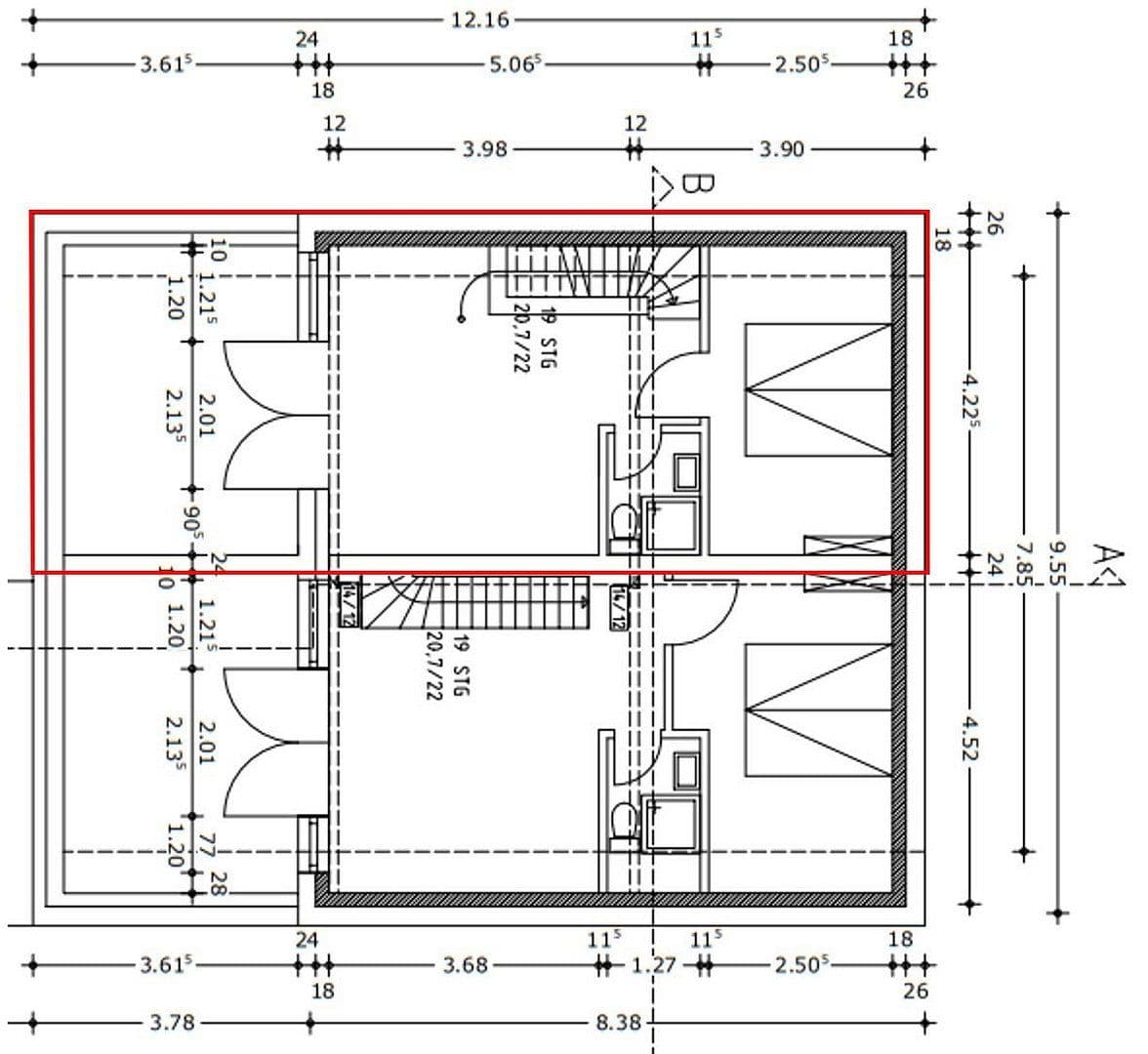 Prenájom bytu 2-izbový 74 m², Dammstr. 9, Lüneburg, Dolné Sasko Prenájom bytu 2-izbový 74 m², Dammstr. 9, Lüneburg, Dolné Sasko