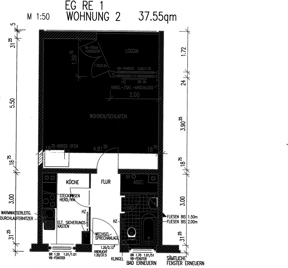Prenájom bytu 1-izbový 38 m², Berlin, Berlín Prenájom bytu 1-izbový 38 m², Berlin, Berlín