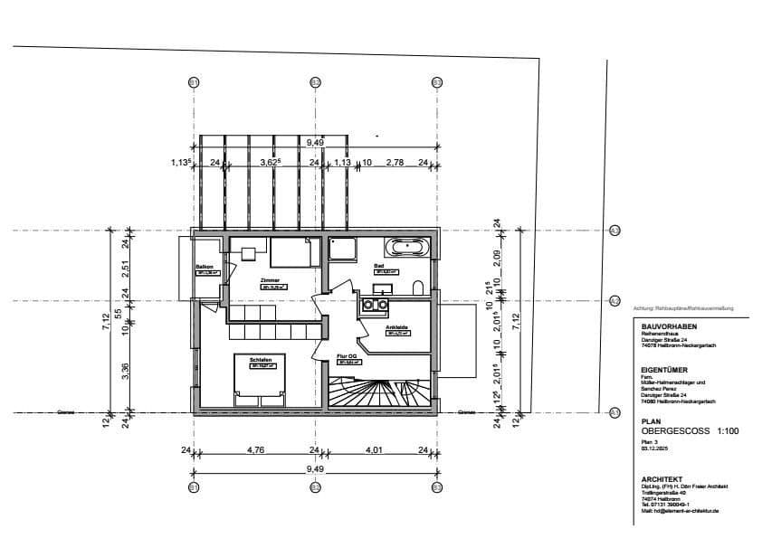 Predaj domu 146 m², pozemok 369 m², Danziger Straße 24, Heilbronn, Bádensko-Wurttembersko Predaj domu 146 m², pozemok 369 m², Danziger Straße 24, Heilbronn, Bádensko-Wurttembersko
