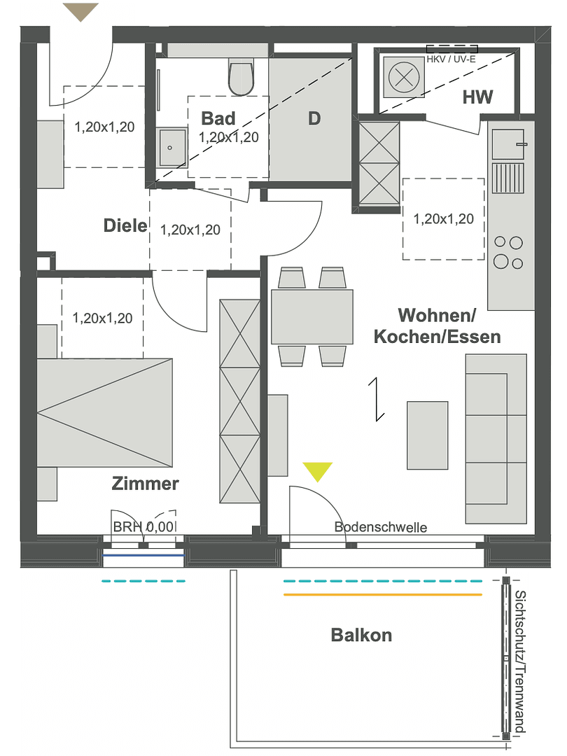 Prenájom bytu 2-izbový 56 m², Ankerweg 2, Berlin, Berlín Prenájom bytu 2-izbový 56 m², Ankerweg 2, Berlin, Berlín
