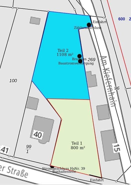Predaj pozemku 800 m², Zernsdorfer Straße 39, Königs Wusterhausen, Brandenbursko Predaj pozemku 800 m², Zernsdorfer Straße 39, Königs Wusterhausen, Brandenbursko