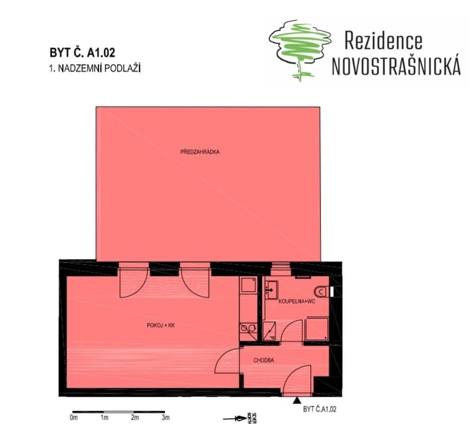 Prenájom bytu 1-izbový 32 m², Třebohostická, Praha, Praha Prenájom bytu 1-izbový 32 m², Třebohostická, Praha, Praha