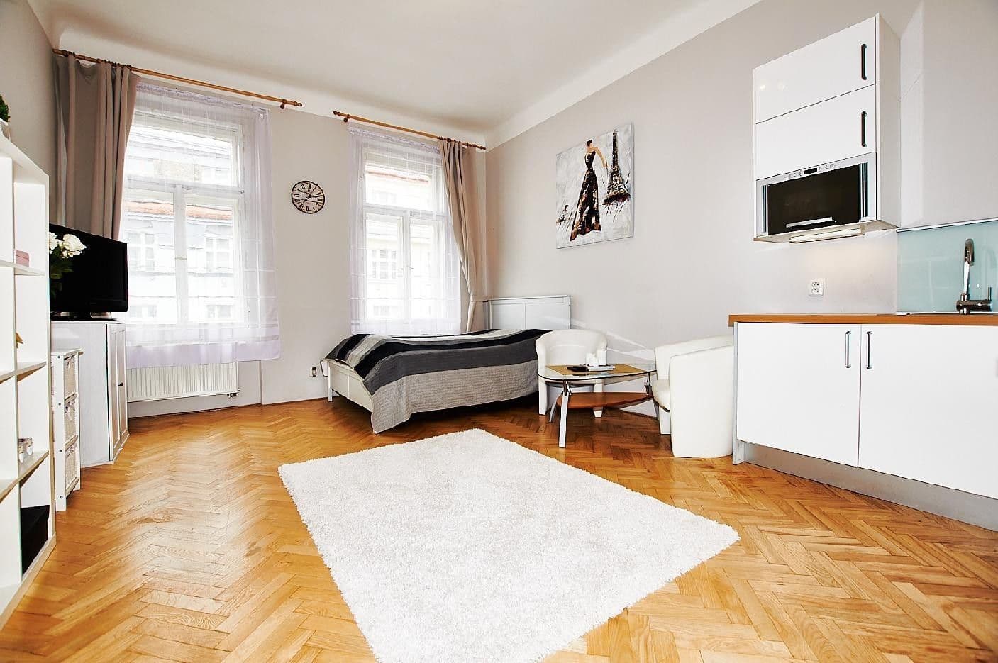 Prenájom bytu 1-izbový 30 m², Kubelíkova, Praha, Praha Prenájom bytu 1-izbový 30 m², Kubelíkova, Praha, Praha