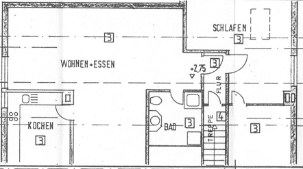 Prenájom bytu 3-izbový 71 m², Hainstraße 14, Bad Endbach, Hesensko Prenájom bytu 3-izbový 71 m², Hainstraße 14, Bad Endbach, Hesensko