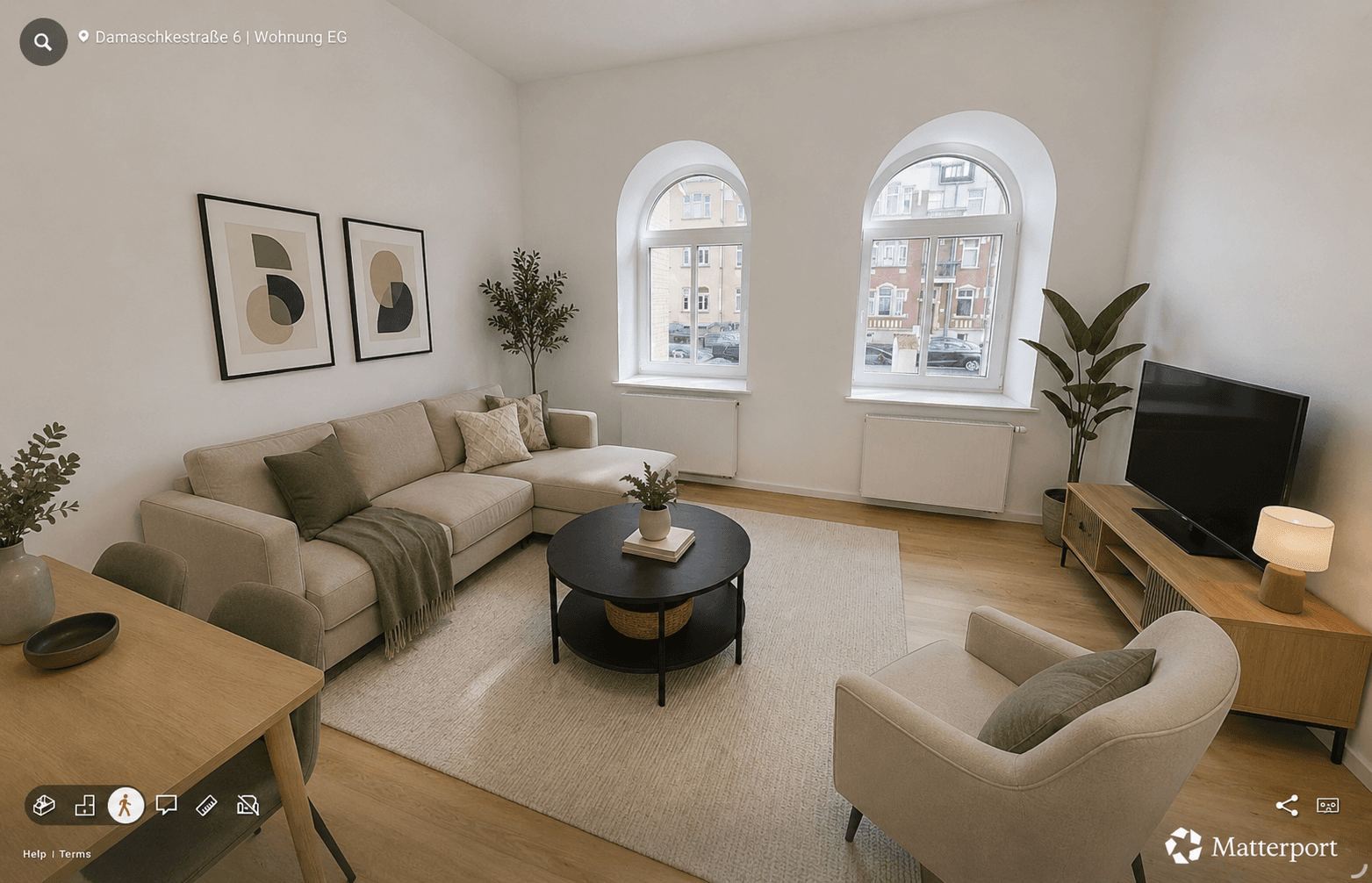Prenájom bytu 2-izbový 61 m², Damaschkestraße 6, Erfurt, Durínsko Prenájom bytu 2-izbový 61 m², Damaschkestraße 6, Erfurt, Durínsko