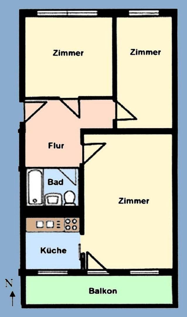 Prenájom bytu 3-izbový 65 m², DRESDEN, Sasko Prenájom bytu 3-izbový 65 m², DRESDEN, Sasko