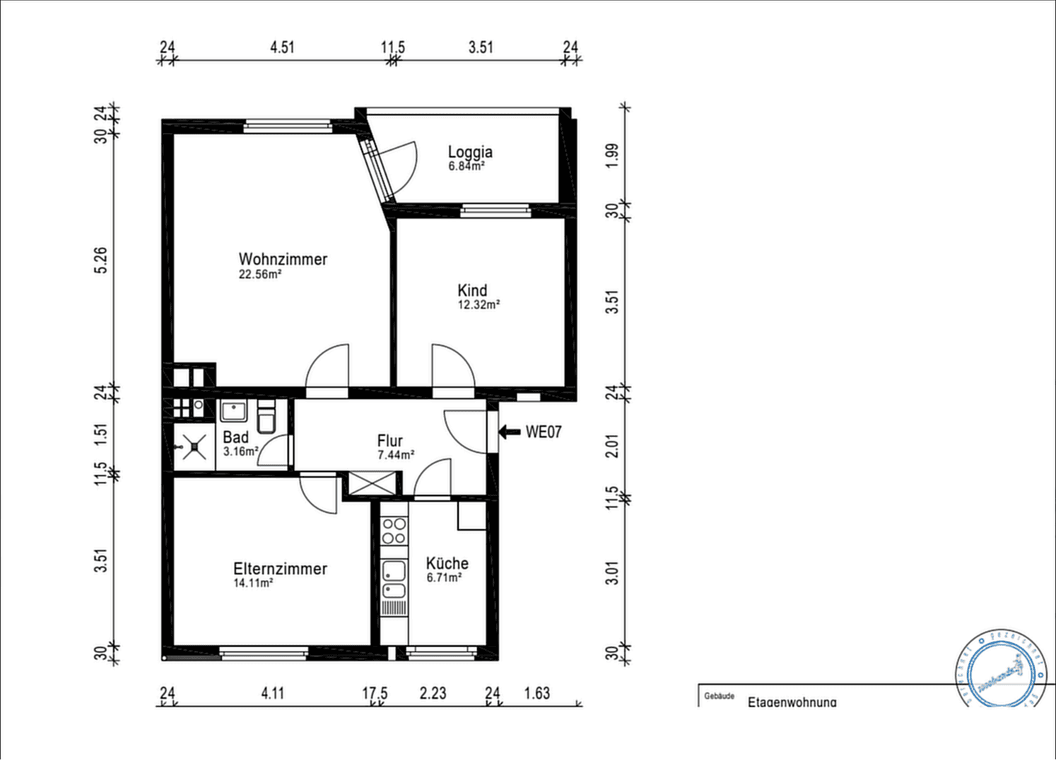 Prenájom bytu 3-izbový 70 m², Bremerhaven, Brémy Prenájom bytu 3-izbový 70 m², Bremerhaven, Brémy
