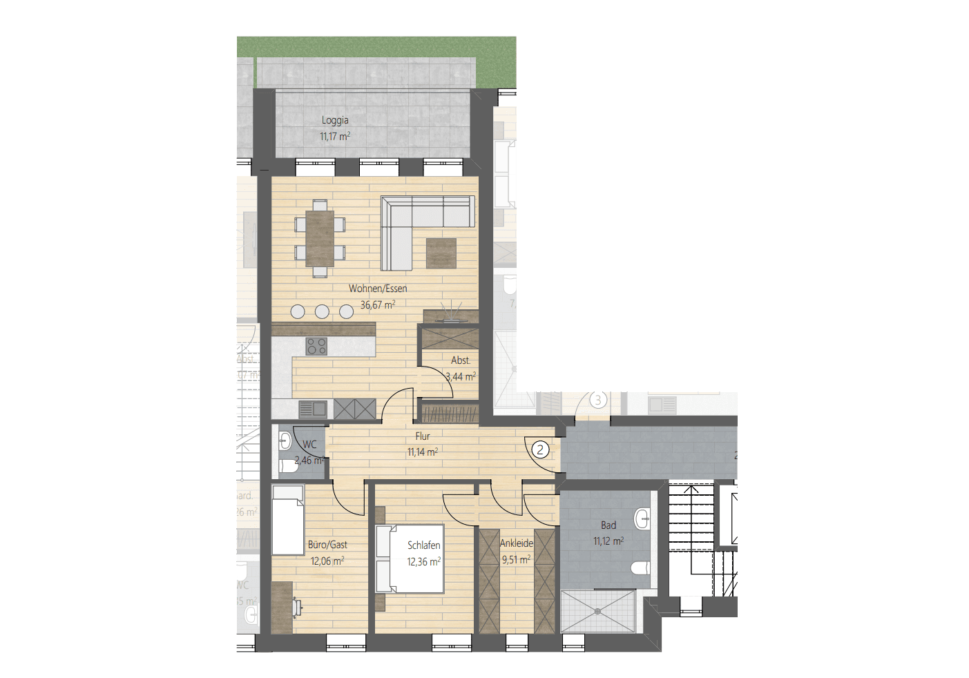 Prenájom bytu 3-izbový 107 m², Edith-Piaf-Straße 4, Drensteinfurt, Severné Porýnie - Westfálsko Prenájom bytu 3-izbový 107 m², Edith-Piaf-Straße 4, Drensteinfurt, Severné Porýnie - Westfálsko