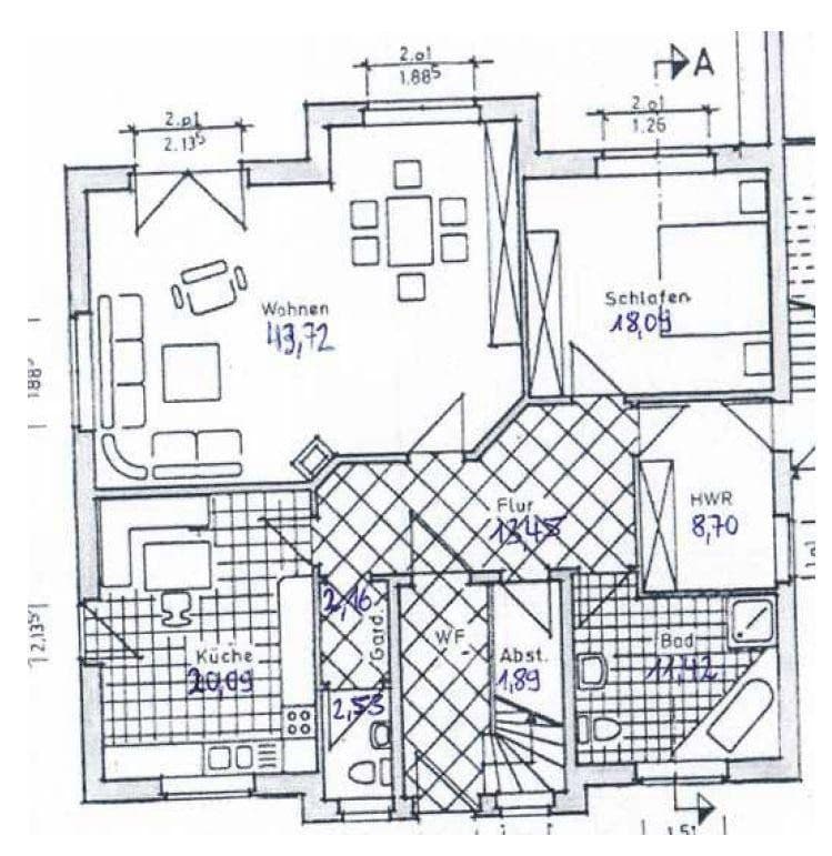 Prenájom bytu 2-izbový 122 m², Wilhelm-Kobbe-Straße 7, Bohmte, Dolné Sasko Prenájom bytu 2-izbový 122 m², Wilhelm-Kobbe-Straße 7, Bohmte, Dolné Sasko
