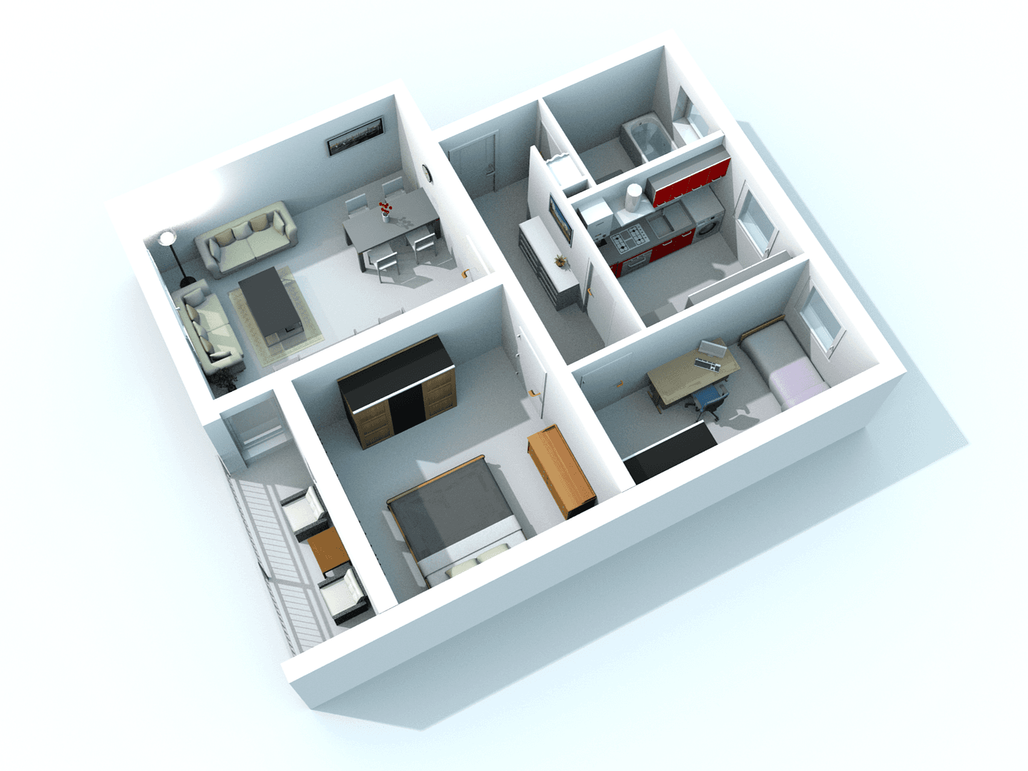 Predaj bytu 3-izbový 64 m², Bittlmairstraße 1, Ingolstadt, Bavorsko Predaj bytu 3-izbový 64 m², Bittlmairstraße 1, Ingolstadt, Bavorsko