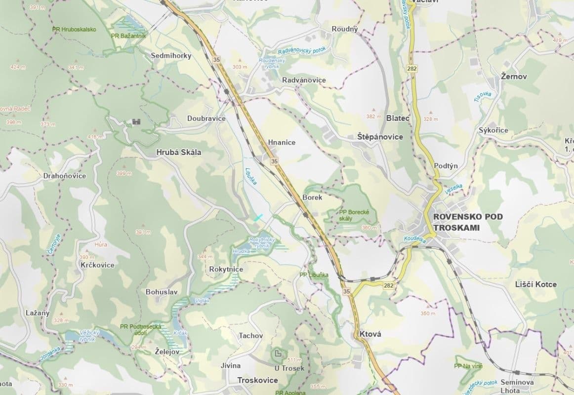 Predaj pozemku 3.240 m², Hrubá Skála, Liberecký kraj Predaj pozemku 3.240 m², Hrubá Skála, Liberecký kraj