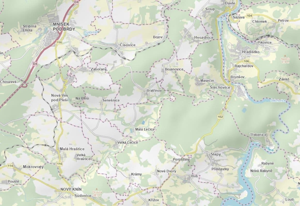 Predaj pozemku 30.558 m², Bojanovice, Středočeský kraj Predaj pozemku 30.558 m², Bojanovice, Středočeský kraj