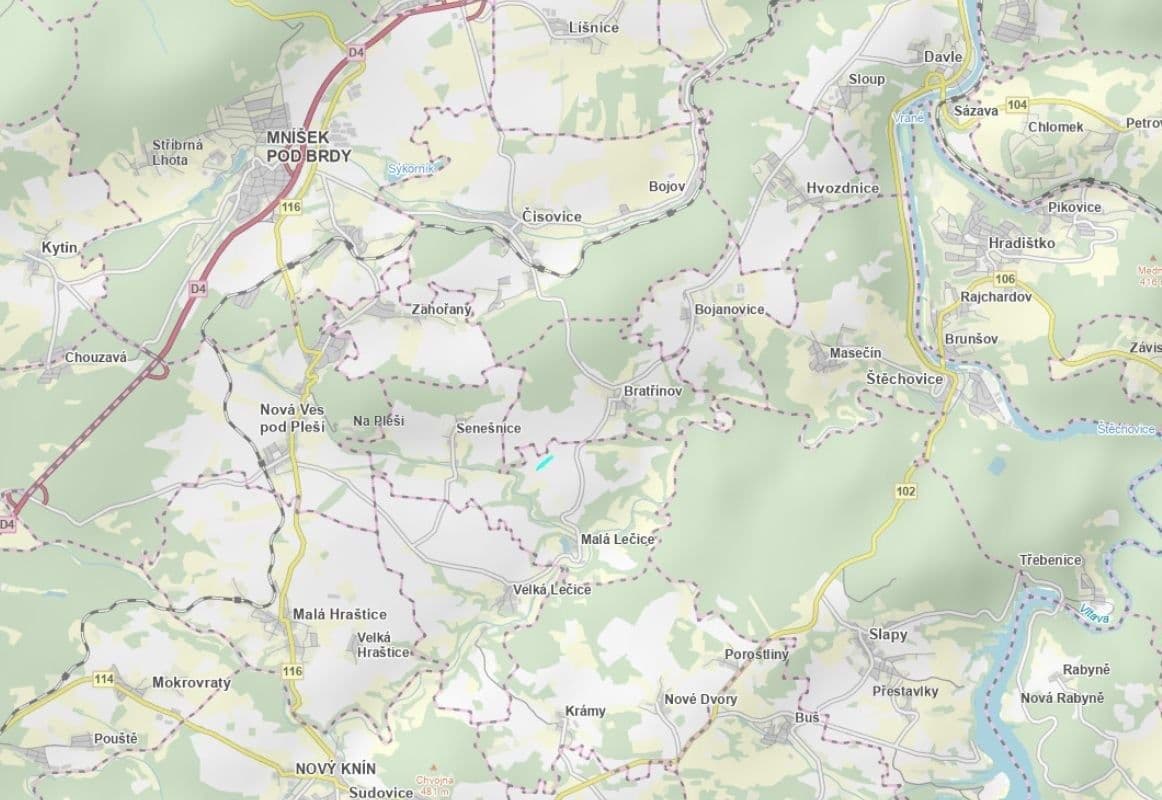 Predaj pozemku 11.640 m², Bojanovice, Středočeský kraj Predaj pozemku 11.640 m², Bojanovice, Středočeský kraj