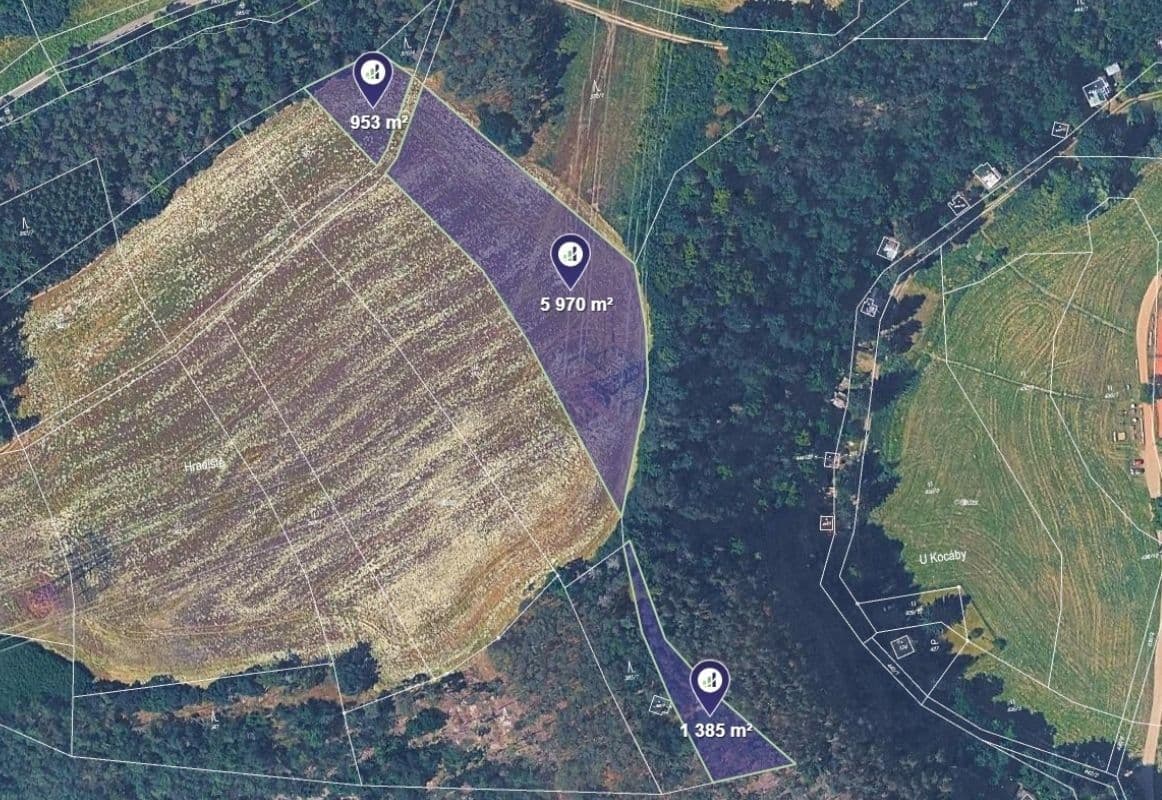 Predaj pozemku 8.308 m², Bratřínov, Středočeský kraj Predaj pozemku 8.308 m², Bratřínov, Středočeský kraj