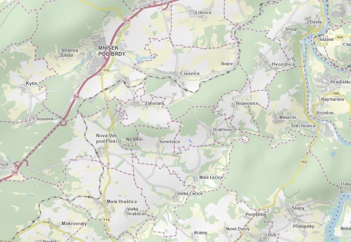 Predaj pozemku 20.663 m², Bratřínov, Středočeský kraj Predaj pozemku 20.663 m², Bratřínov, Středočeský kraj