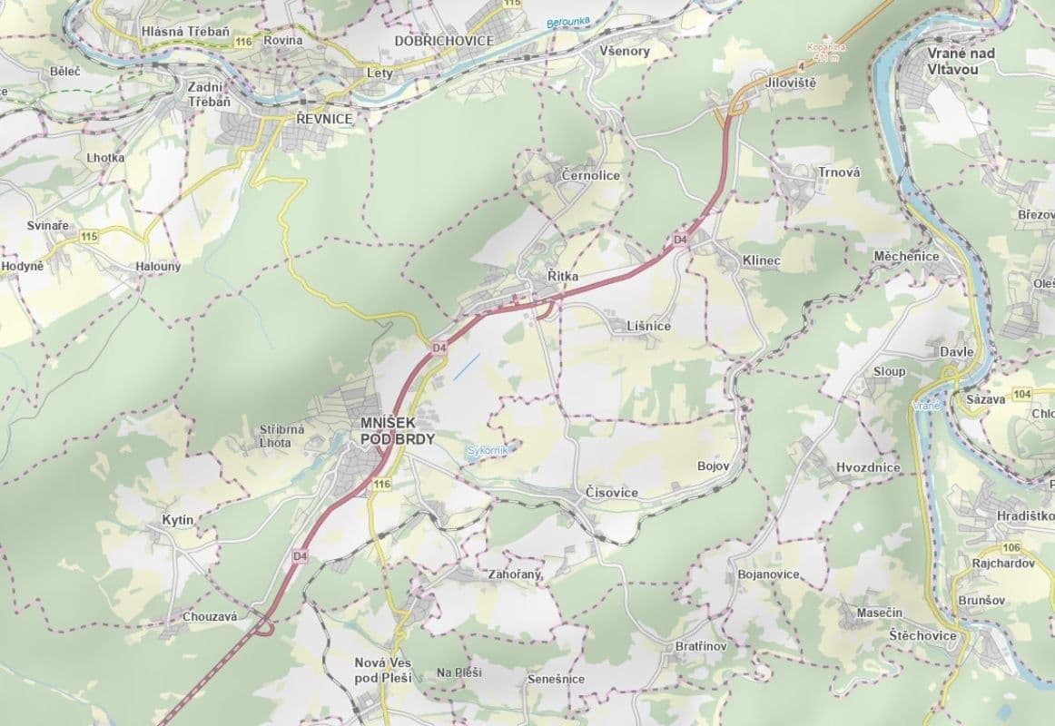 Predaj pozemku 7.536 m², Mníšek pod Brdy, Středočeský kraj Predaj pozemku 7.536 m², Mníšek pod Brdy, Středočeský kraj