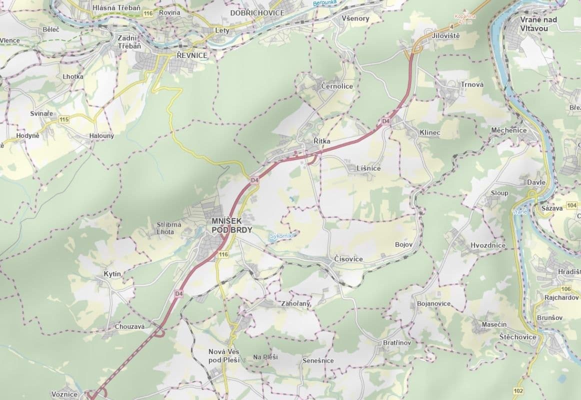 Predaj pozemku 10.934 m², Mníšek pod Brdy, Středočeský kraj Predaj pozemku 10.934 m², Mníšek pod Brdy, Středočeský kraj