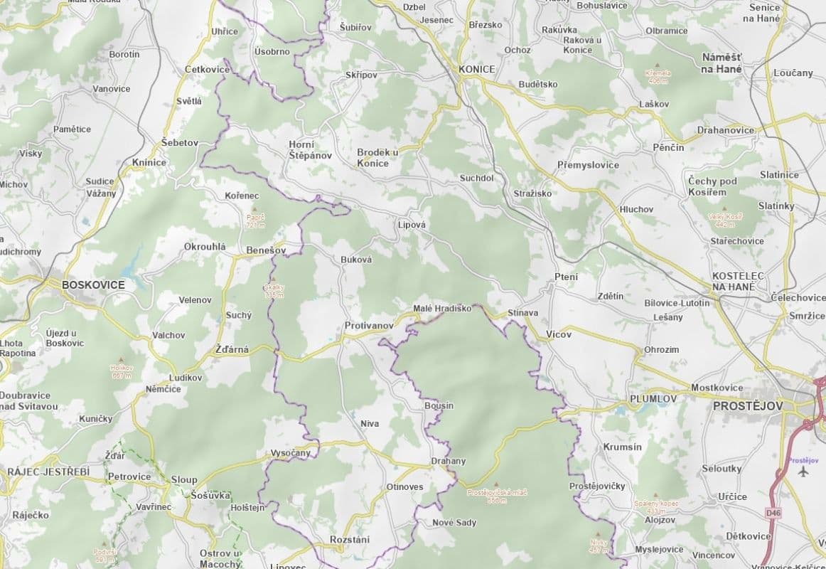 Predaj pozemku 1.639 m², Protivanov, Olomoucký kraj Predaj pozemku 1.639 m², Protivanov, Olomoucký kraj