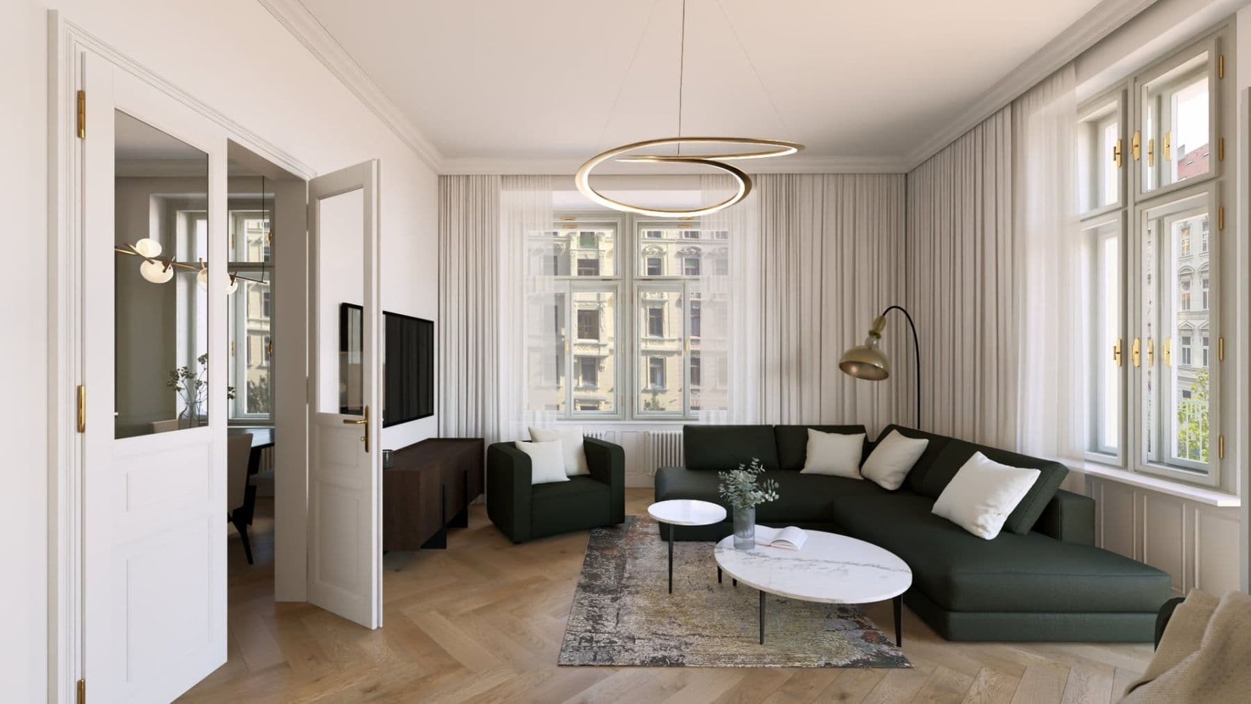 Predaj bytu 3-izbový 117 m², Polská, Praha, Praha Predaj bytu 3-izbový 117 m², Polská, Praha, Praha