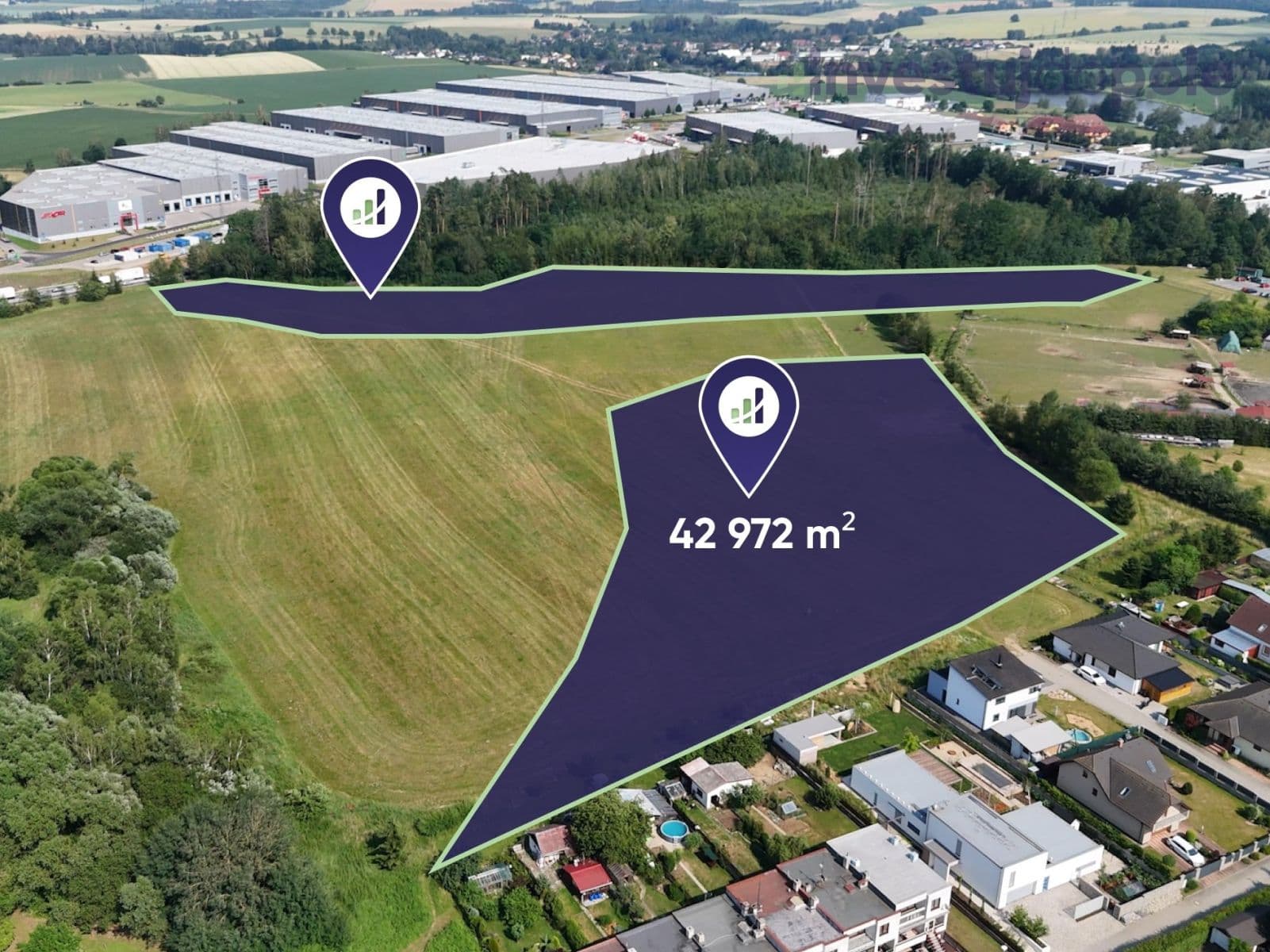 Predaj pozemku 42.972 m², Jihlava, Kraj Vysočina Predaj pozemku 42.972 m², Jihlava, Kraj Vysočina