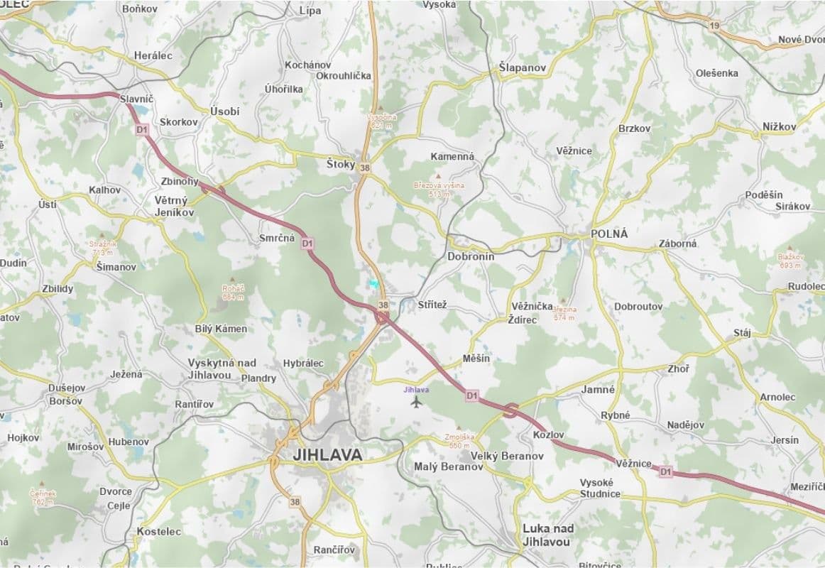 Predaj pozemku 42.972 m², Jihlava, Kraj Vysočina Predaj pozemku 42.972 m², Jihlava, Kraj Vysočina