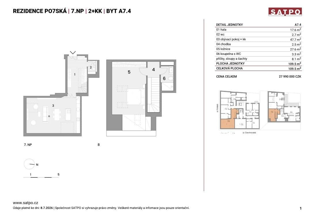 Predaj bytu 2-izbový 109 m², Polská, Praha, Praha Predaj bytu 2-izbový 109 m², Polská, Praha, Praha