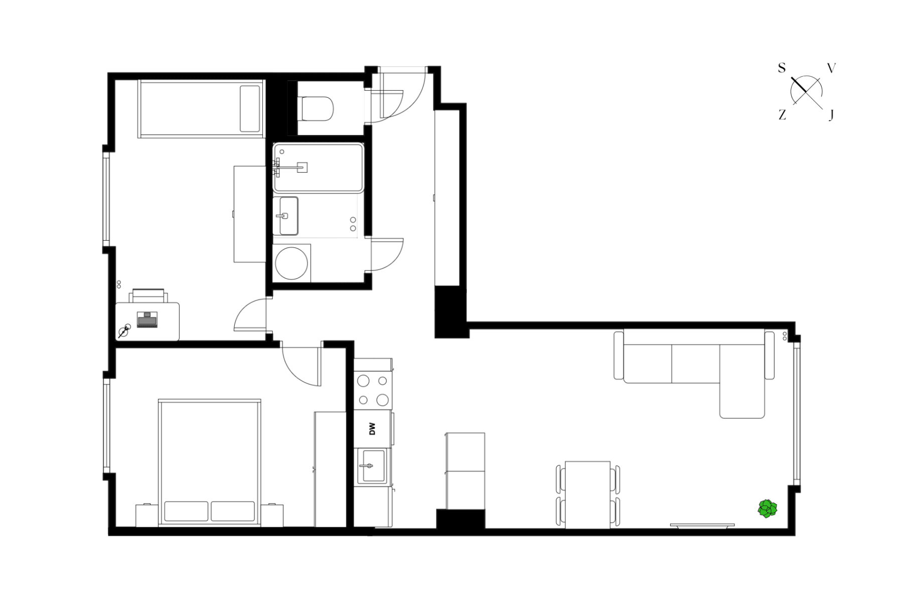 Predaj bytu 3-izbový 55 m², Trenčínská, Praha, Praha Predaj bytu 3-izbový 55 m², Trenčínská, Praha, Praha