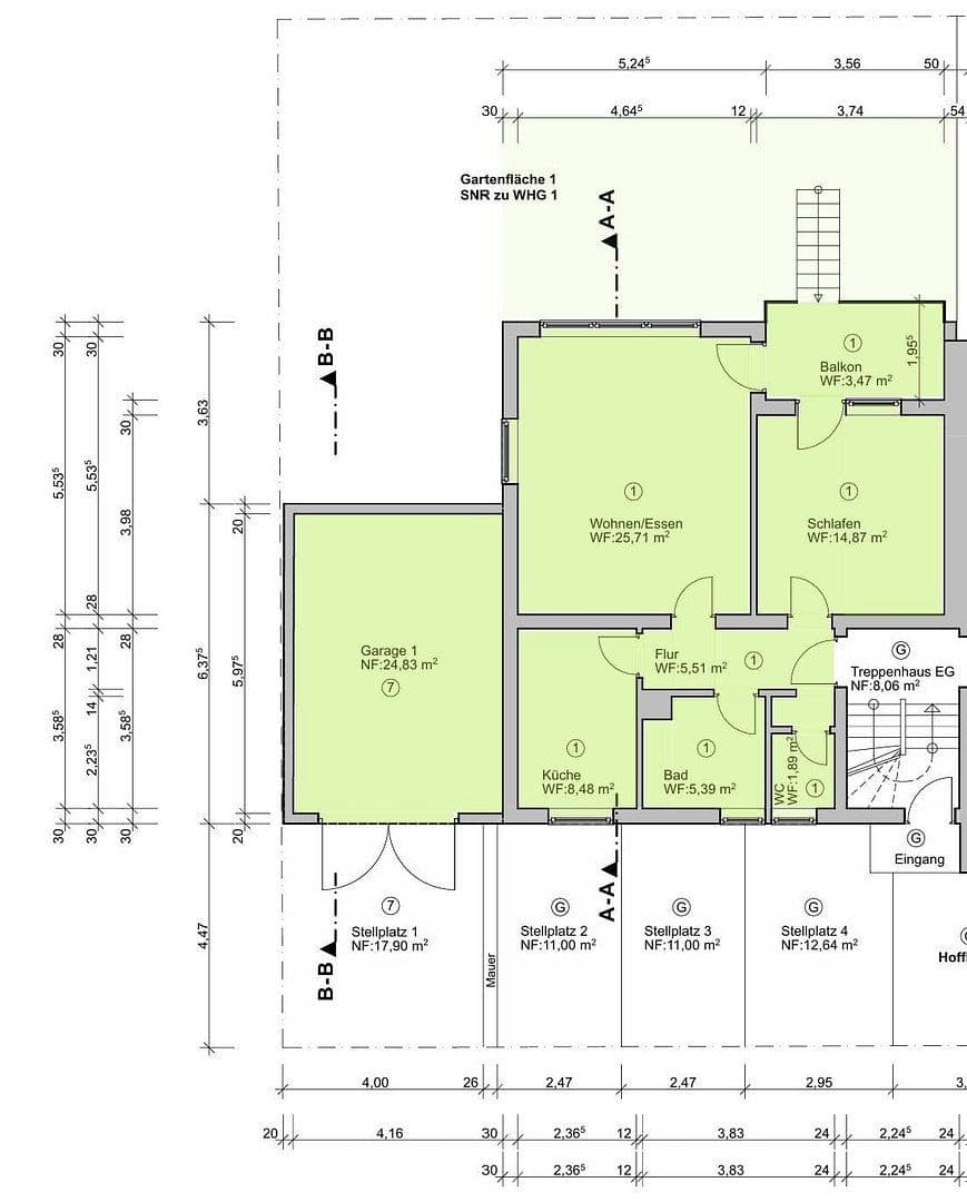 Prenájom bytu 2-izbový 65 m², Grüner Weg 33, Reutlingen, Bádensko-Wurttembersko Prenájom bytu 2-izbový 65 m², Grüner Weg 33, Reutlingen, Bádensko-Wurttembersko