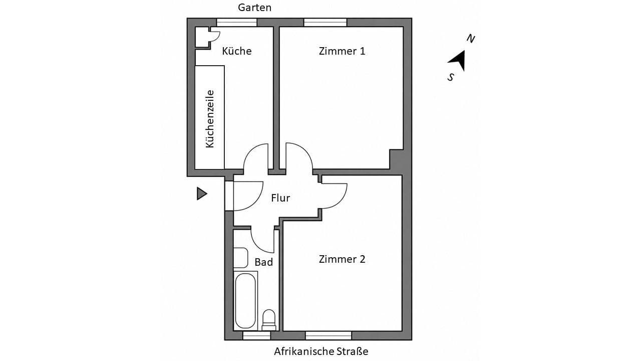 Predaj bytu 2-izbový 50 m², Afrikanische Straße, Berlin, Berlín Predaj bytu 2-izbový 50 m², Afrikanische Straße, Berlin, Berlín