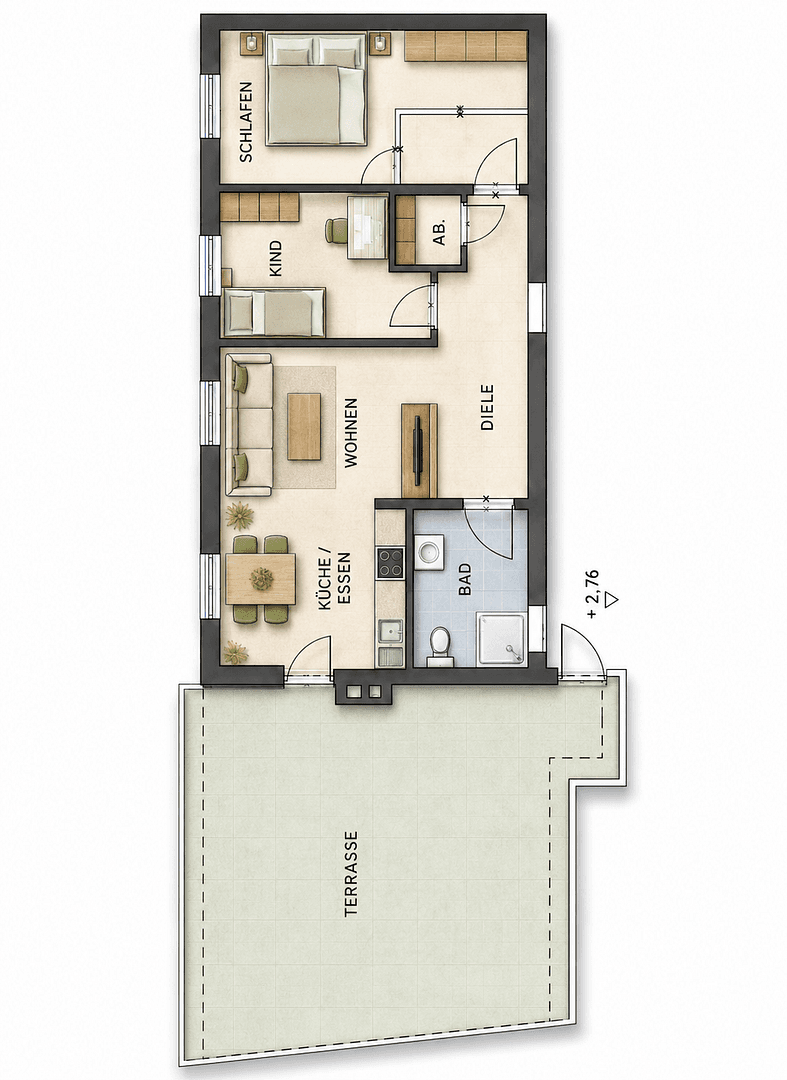 Predaj bytu 3-izbový 100 m², Bad Abbach, Bavorsko Predaj bytu 3-izbový 100 m², Bad Abbach, Bavorsko