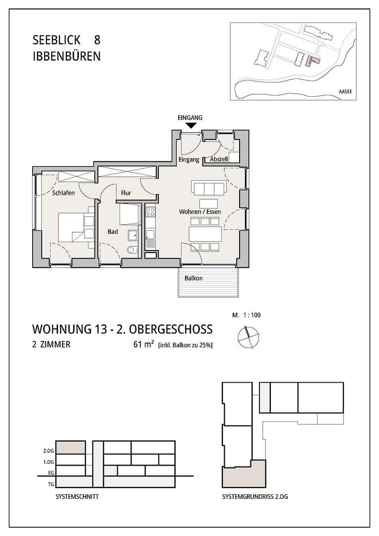 Prenájom bytu 2-izbový 57 m², Ibbenbüren, Severné Porýnie - Westfálsko Prenájom bytu 2-izbový 57 m², Ibbenbüren, Severné Porýnie - Westfálsko
