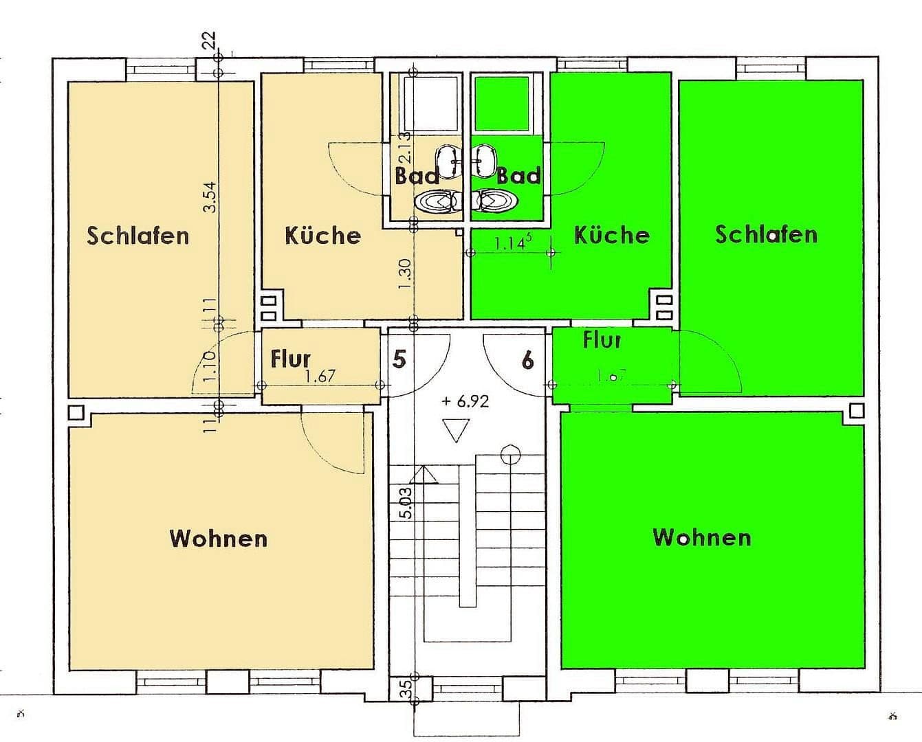 Prenájom bytu 2-izbový 40 m², Bauer Landstraße 32, Flensburg, Šlezvicko-Holštajnsko Prenájom bytu 2-izbový 40 m², Bauer Landstraße 32, Flensburg, Šlezvicko-Holštajnsko