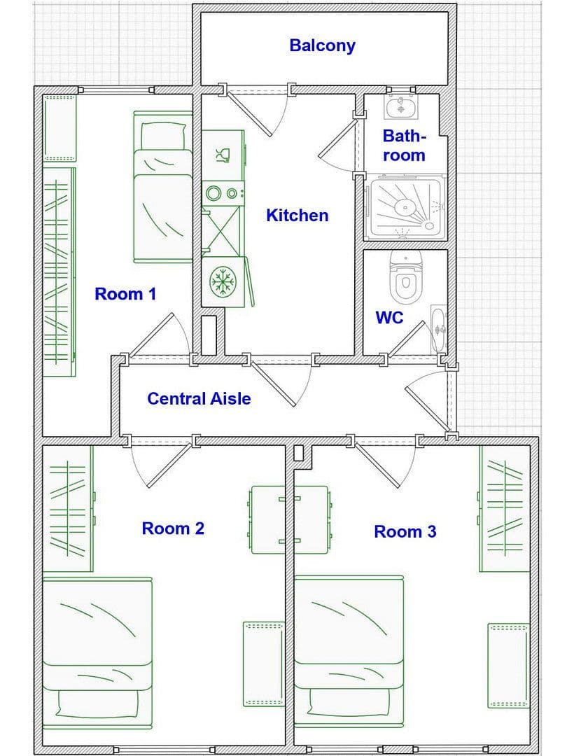 Predaj bytu 3-izbový 54 m², Juvenellstraße 22, Nürnberg, Bavorsko Predaj bytu 3-izbový 54 m², Juvenellstraße 22, Nürnberg, Bavorsko