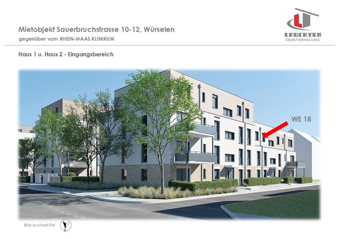 Prenájom bytu 2-izbový 59 m², Mauerfeldchen, Würselen, Severné Porýnie - Westfálsko Prenájom bytu 2-izbový 59 m², Mauerfeldchen, Würselen, Severné Porýnie - Westfálsko