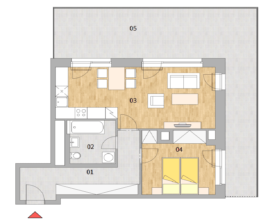 Prenájom bytu 2-izbový 56 m², Mezi Vodami, Praha, Praha Prenájom bytu 2-izbový 56 m², Mezi Vodami, Praha, Praha