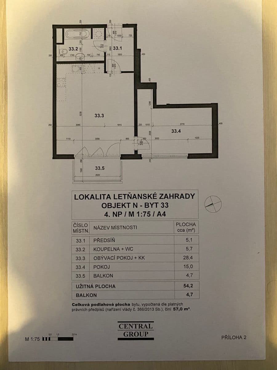 Predaj bytu 2-izbový 57 m², Hlučkova, Praha, Praha Predaj bytu 2-izbový 57 m², Hlučkova, Praha, Praha