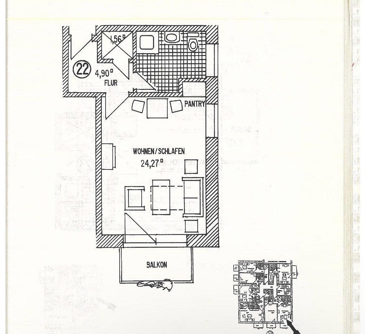 Prenájom bytu 1-izbový 39 m², Papenburg 2a, Lüneburg, Dolné Sasko Prenájom bytu 1-izbový 39 m², Papenburg 2a, Lüneburg, Dolné Sasko