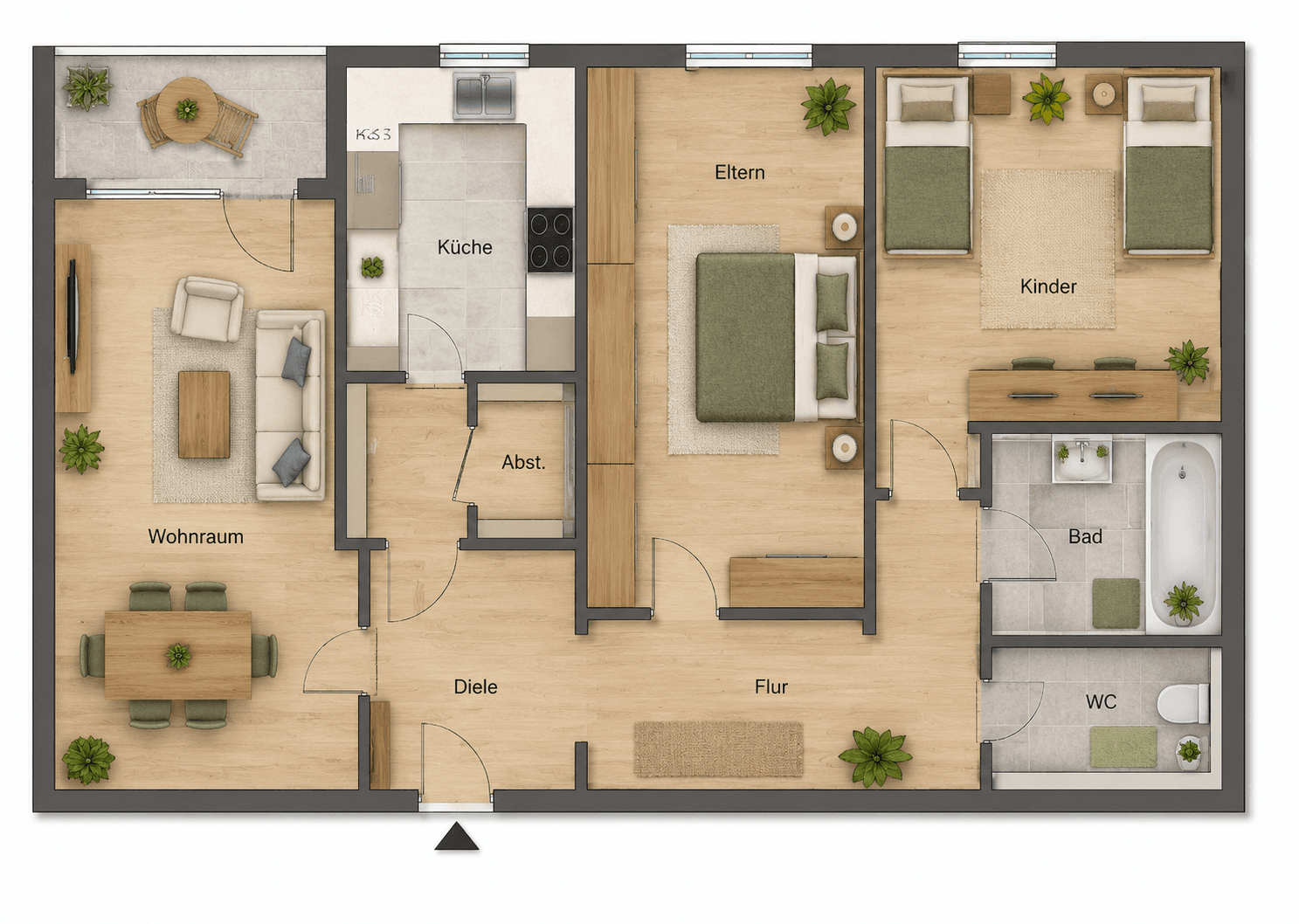 Predaj bytu 3-izbový 82 m², Herrenbachstrasse, Augsburg, Bavorsko Predaj bytu 3-izbový 82 m², Herrenbachstrasse, Augsburg, Bavorsko