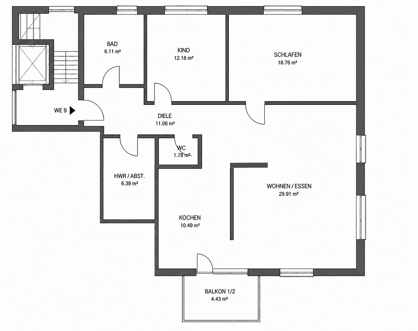 Prenájom bytu 3-izbový 97 m², Händelstr. 37, Bedburg, Severné Porýnie - Westfálsko Prenájom bytu 3-izbový 97 m², Händelstr. 37, Bedburg, Severné Porýnie - Westfálsko