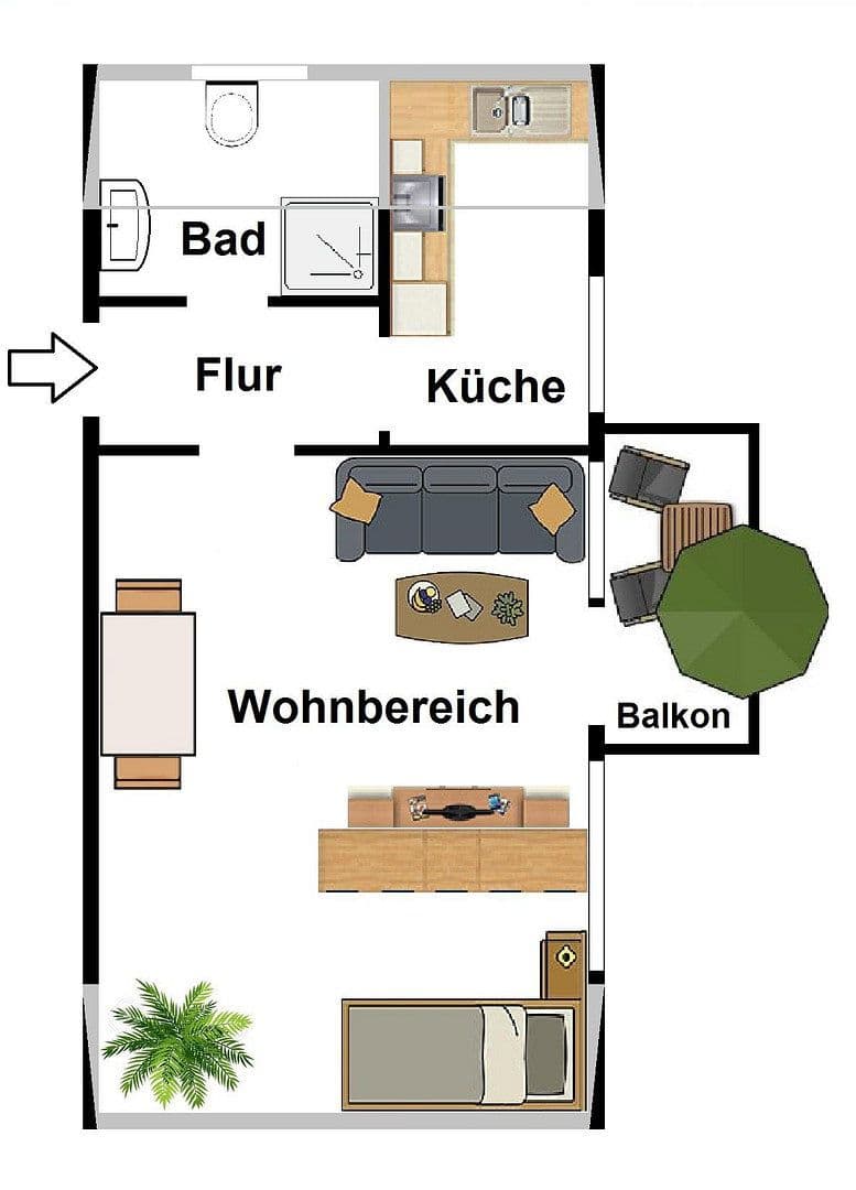 Prenájom bytu 1-izbový 35 m², Lehnerstr. 20, Lauffen am Neckar, Bádensko-Wurttembersko Prenájom bytu 1-izbový 35 m², Lehnerstr. 20, Lauffen am Neckar, Bádensko-Wurttembersko