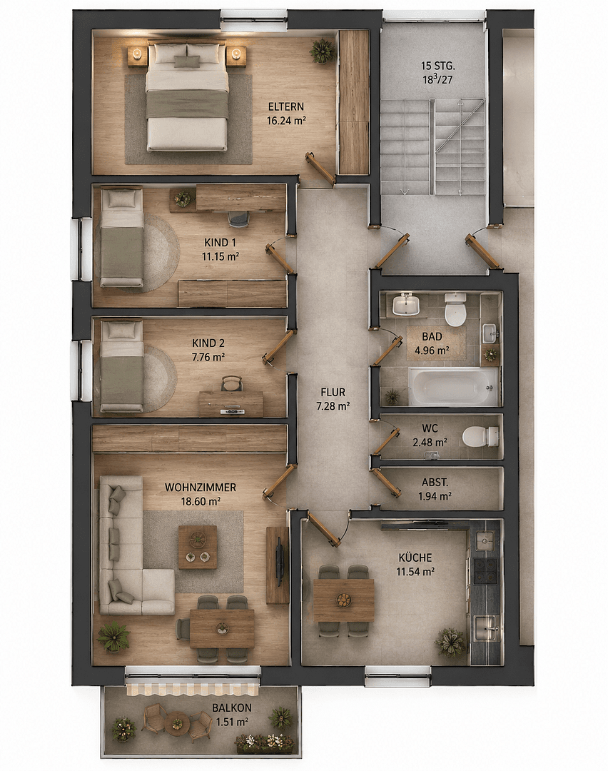 Predaj bytu 4-izbový 84 m², Herford, Severné Porýnie - Westfálsko Predaj bytu 4-izbový 84 m², Herford, Severné Porýnie - Westfálsko