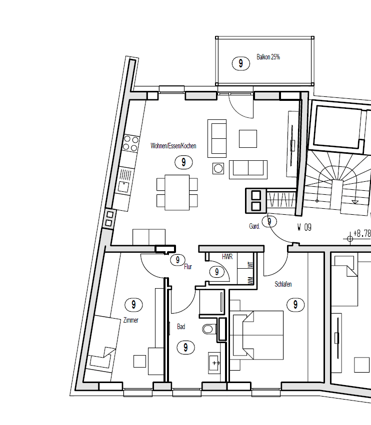 Predaj bytu 3-izbový 77 m², Stadelmannstraße 31, Aschaffenburg, Bavorsko Predaj bytu 3-izbový 77 m², Stadelmannstraße 31, Aschaffenburg, Bavorsko