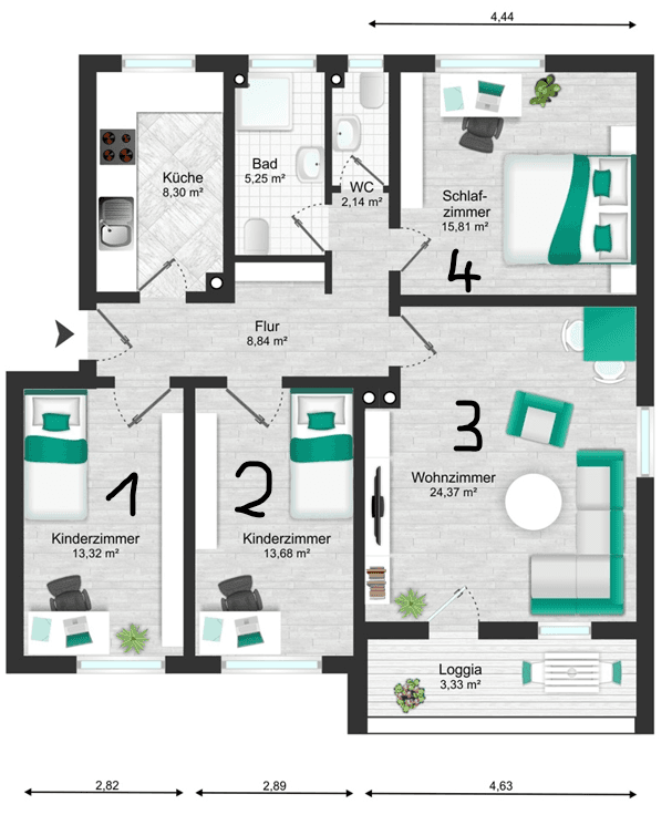 Prenájom bytu 16 m², Hof, Bavorsko Prenájom bytu 16 m², Hof, Bavorsko