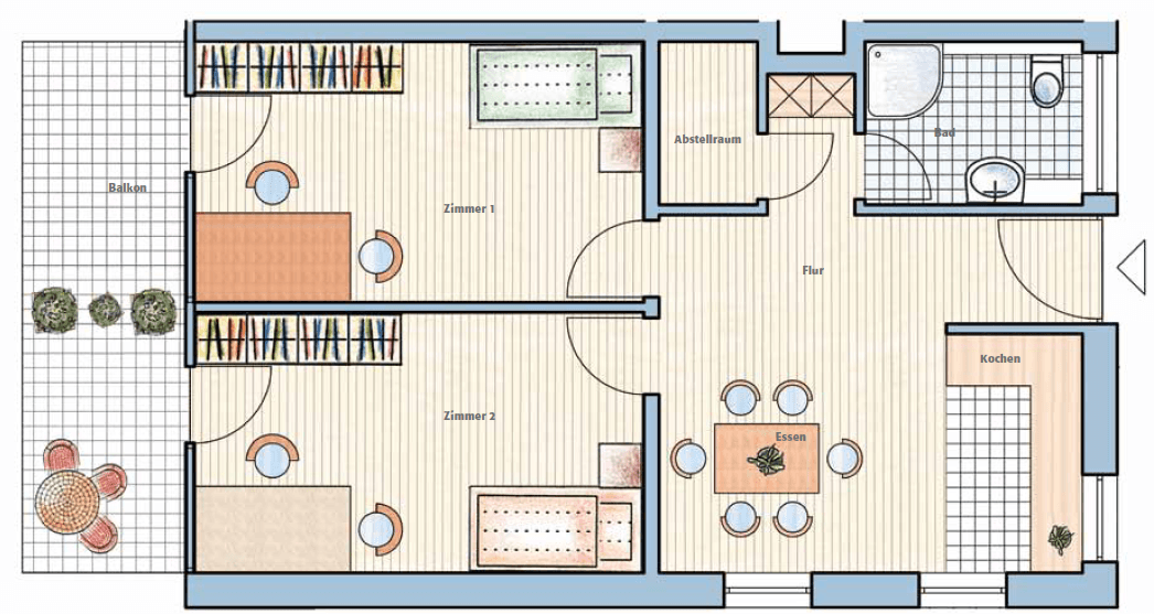 Prenájom bytu 2-izbový 64 m², Am Radacker 19, Freiburg im Breisgau, Bádensko-Wurttembersko Prenájom bytu 2-izbový 64 m², Am Radacker 19, Freiburg im Breisgau, Bádensko-Wurttembersko