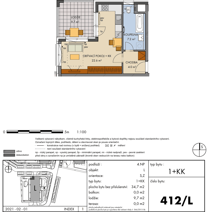 Prenájom bytu 1-izbový 45 m², Ondrákové, Praha, Praha Prenájom bytu 1-izbový 45 m², Ondrákové, Praha, Praha