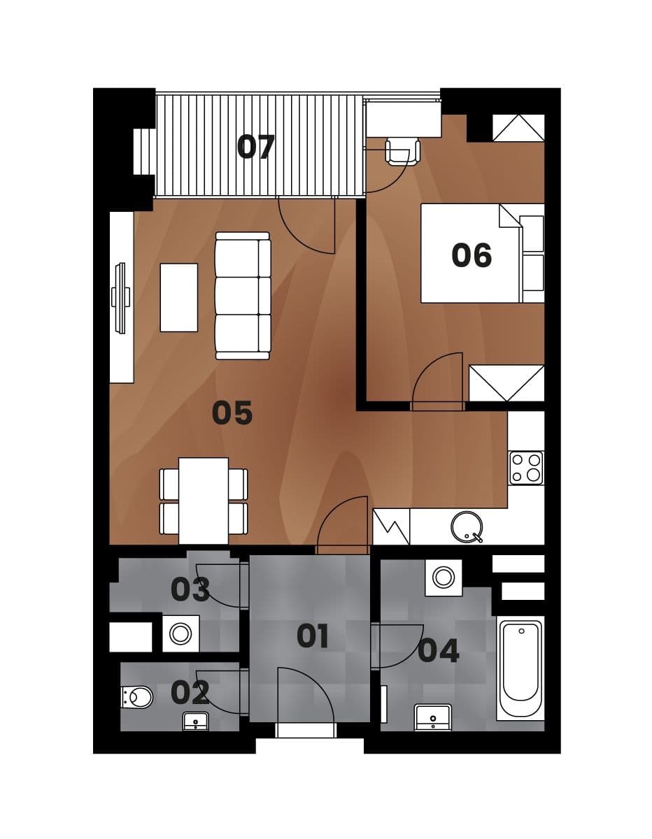 Prenájom bytu 2-izbový 67 m², Malešická, Praha, Praha Prenájom bytu 2-izbový 67 m², Malešická, Praha, Praha