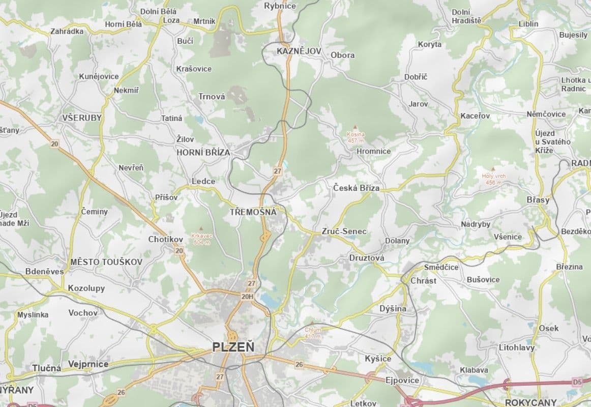 Predaj pozemku 1.861 m², Třemošná, Plzeňský kraj Predaj pozemku 1.861 m², Třemošná, Plzeňský kraj