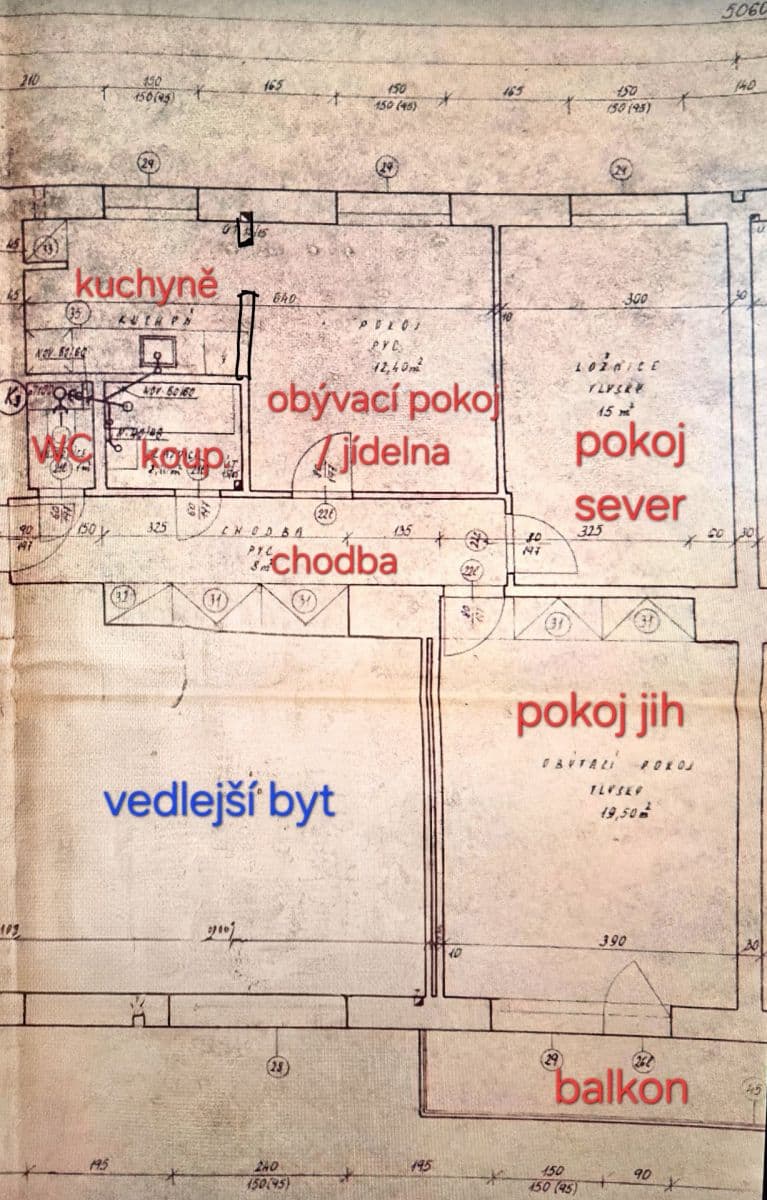 Prenájom bytu 3-izbový 72 m², Nad Krocínkou, Praha, Praha Prenájom bytu 3-izbový 72 m², Nad Krocínkou, Praha, Praha